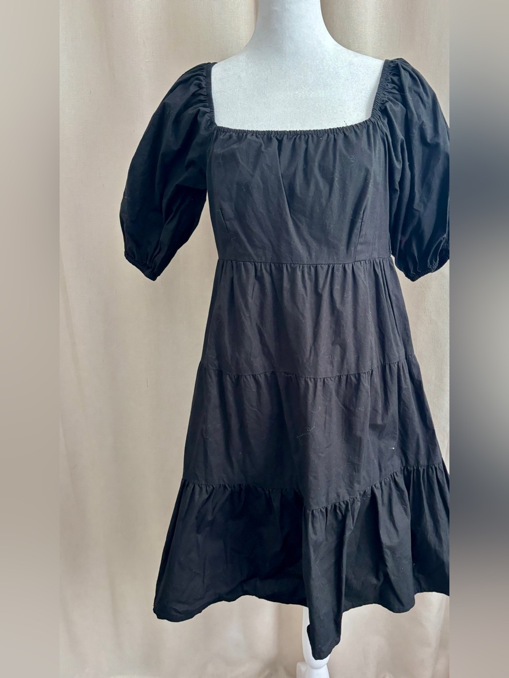 Sim & Sam Tiered Ruffle Sleeve Dress | Size L